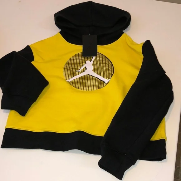 Yellow and black jordan hoodie 2025
